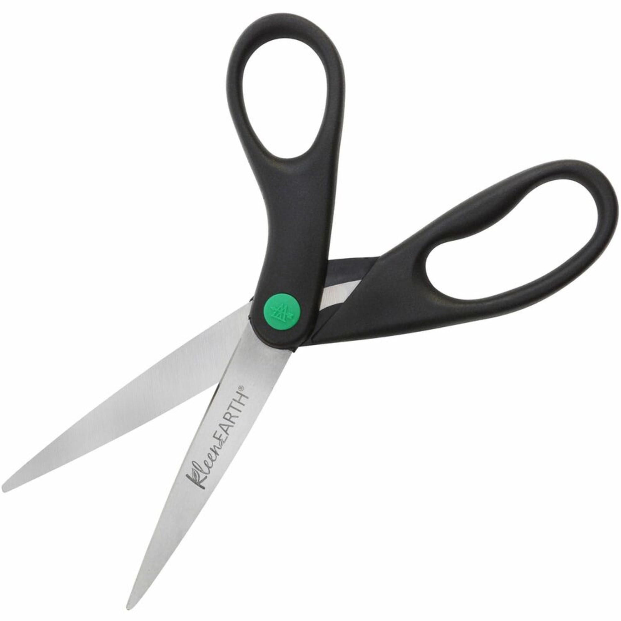 Wescott Kleenearth Recycled Stainless Steel Scissors, 8" Straight, Black (41418) - Image 4