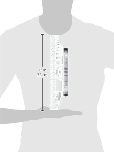 Westcott 12" Rolling Ruler, Clear - Image 4
