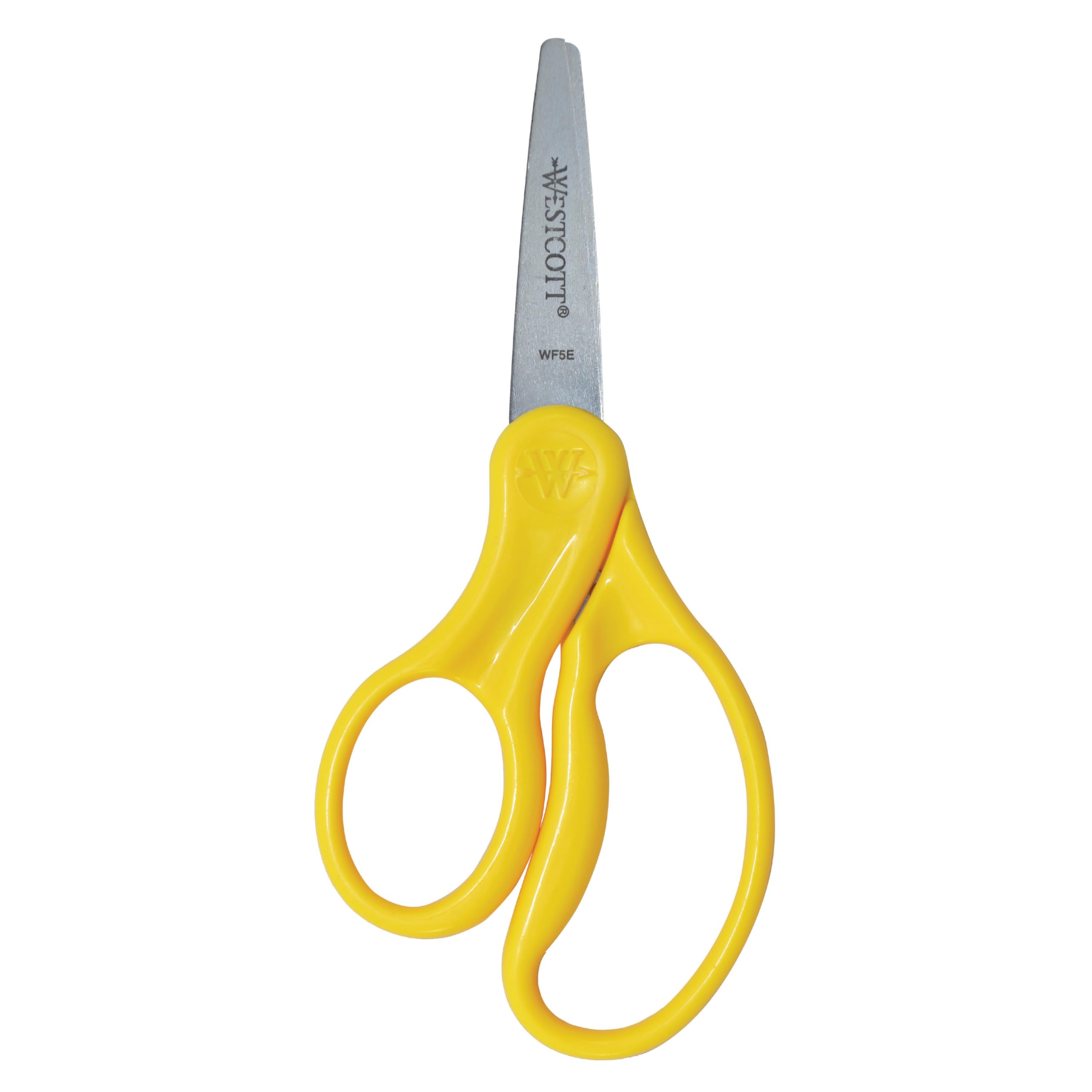 Westcott 13178 Left-Handed Scissors, Hard Handle Kids' Scissors, Back to School, Classroom Supplies, Ages 4-8, 5-Inch Pointed Tip, Color Varies, 1 Count - Image 3