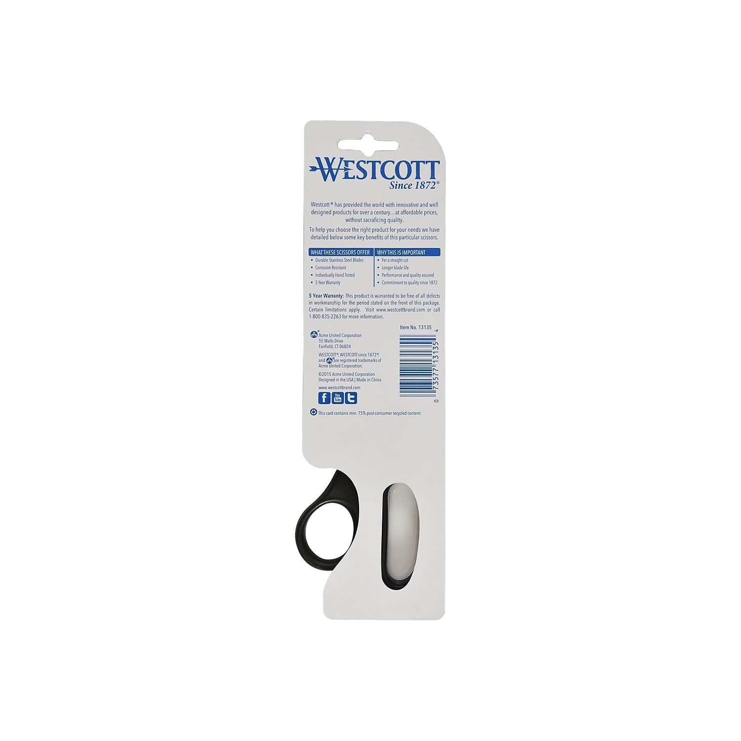 Westcott 8" All Purpose Value Scissors - Image 4