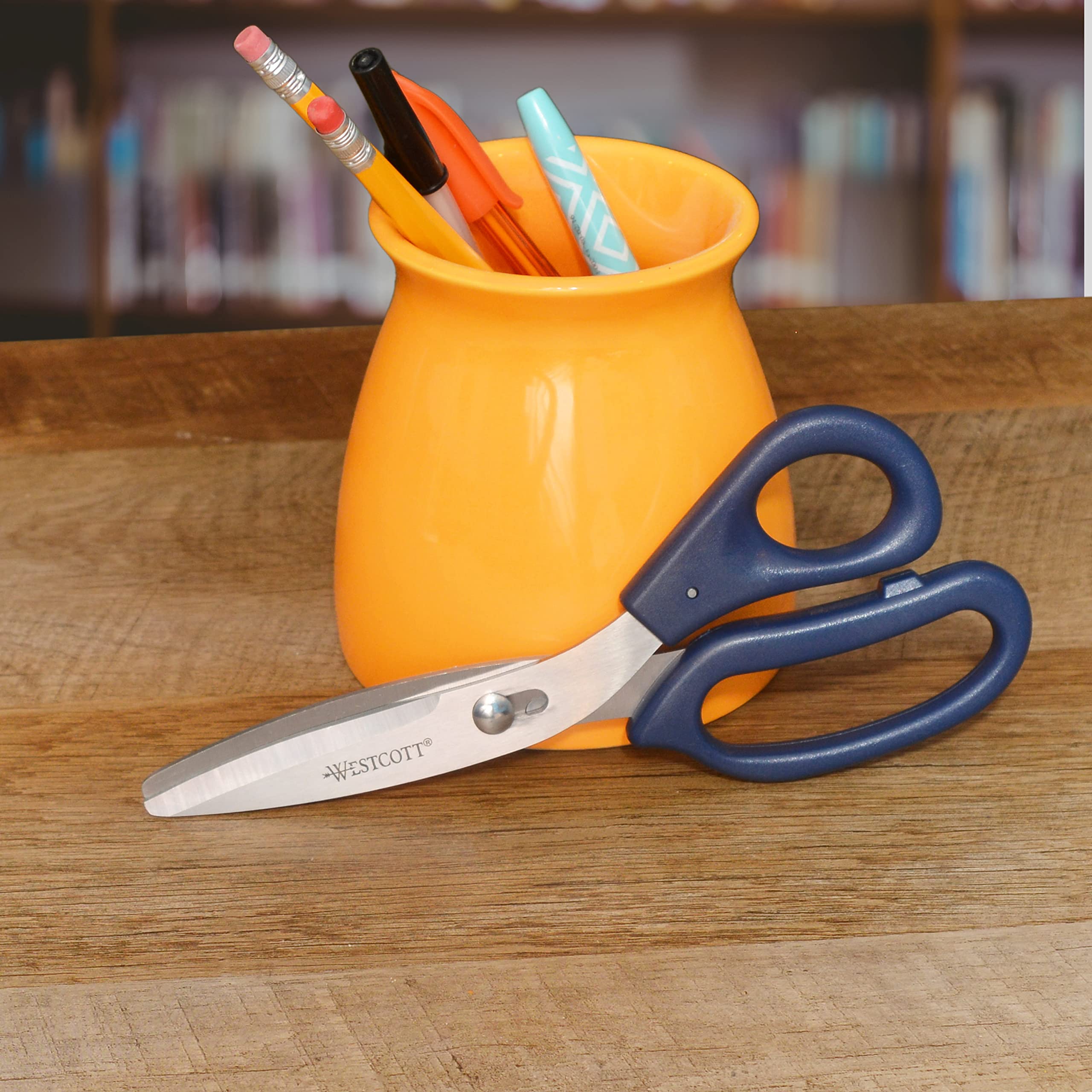 Westcott 8" Power Pivot Stainless Steel Hard Handle High-Leverage Crafting and Fabric Scissors - Image 11