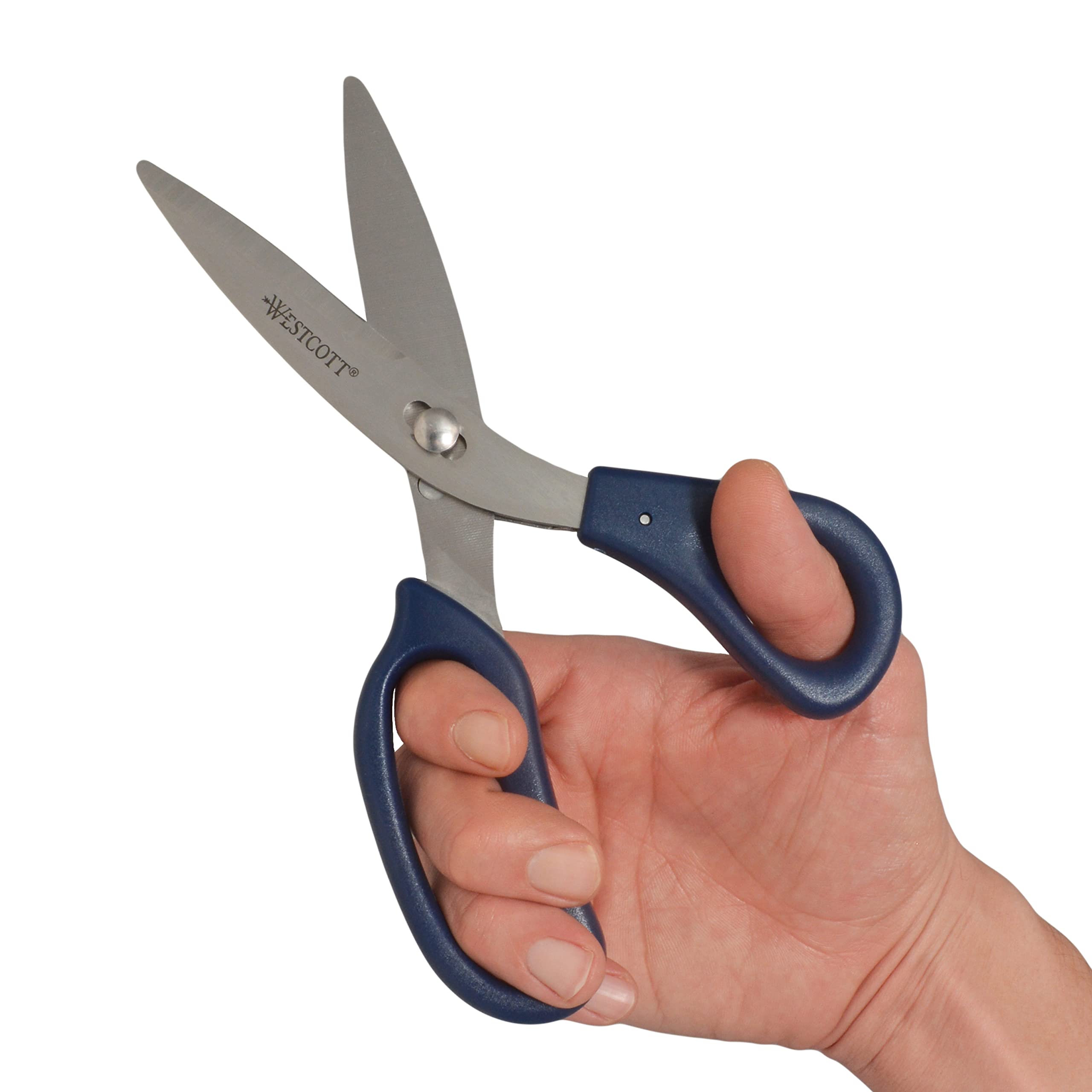 Westcott 8" Power Pivot Stainless Steel Hard Handle High-Leverage Crafting and Fabric Scissors - Image 9