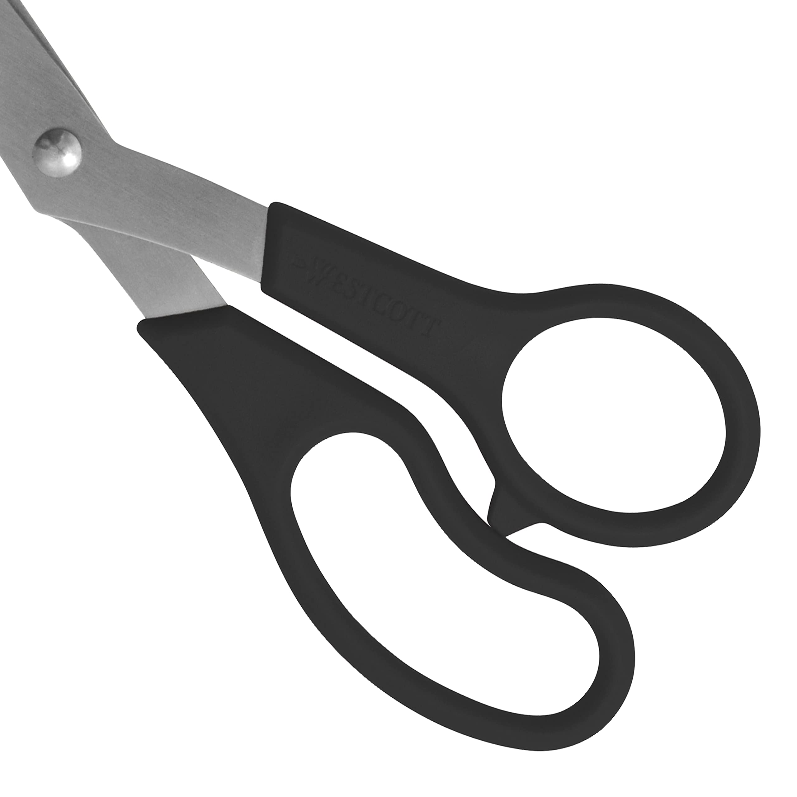 Westcott All Purpose Value Scissors, 8" Bent, Pack of 3, Black (13402) - Image 5