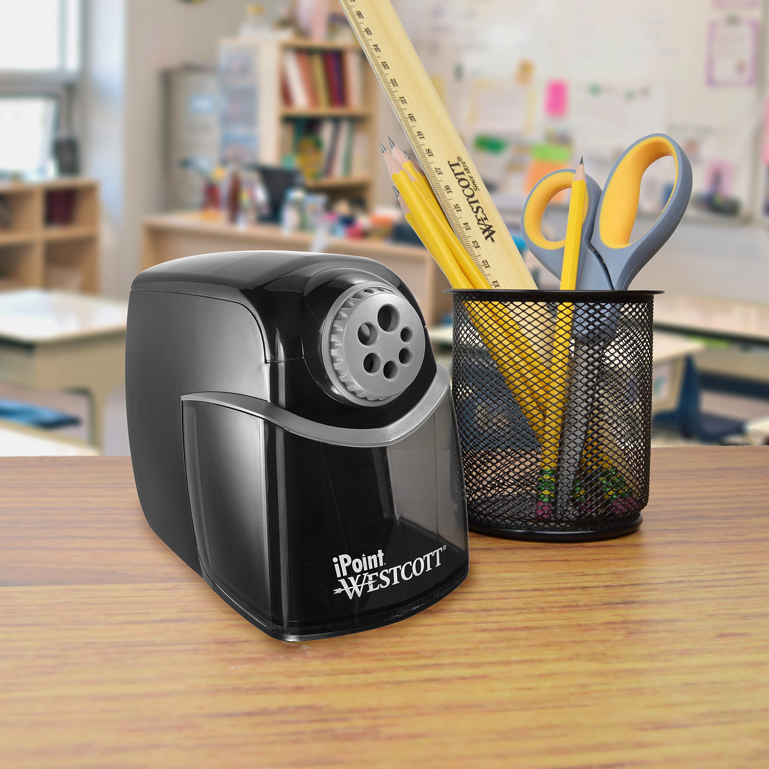 Westcott iPoint Heavy Duty Electric Pencil Sharpener for Home, School, and Office - Image 7