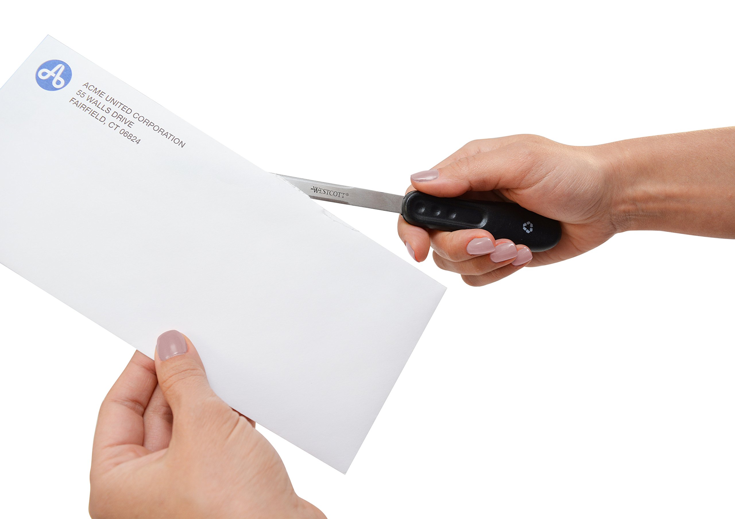 Westcott KleenEarth Recycled Letter Opener, 9-Inch (14821), Black - Image 4