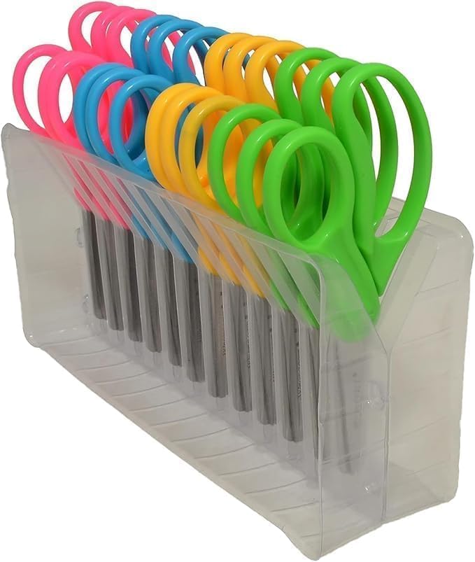 Westcott School Left and Right Handed Kids Scissors, 5" Blunt, Pack of 12, Assorted - Image 12