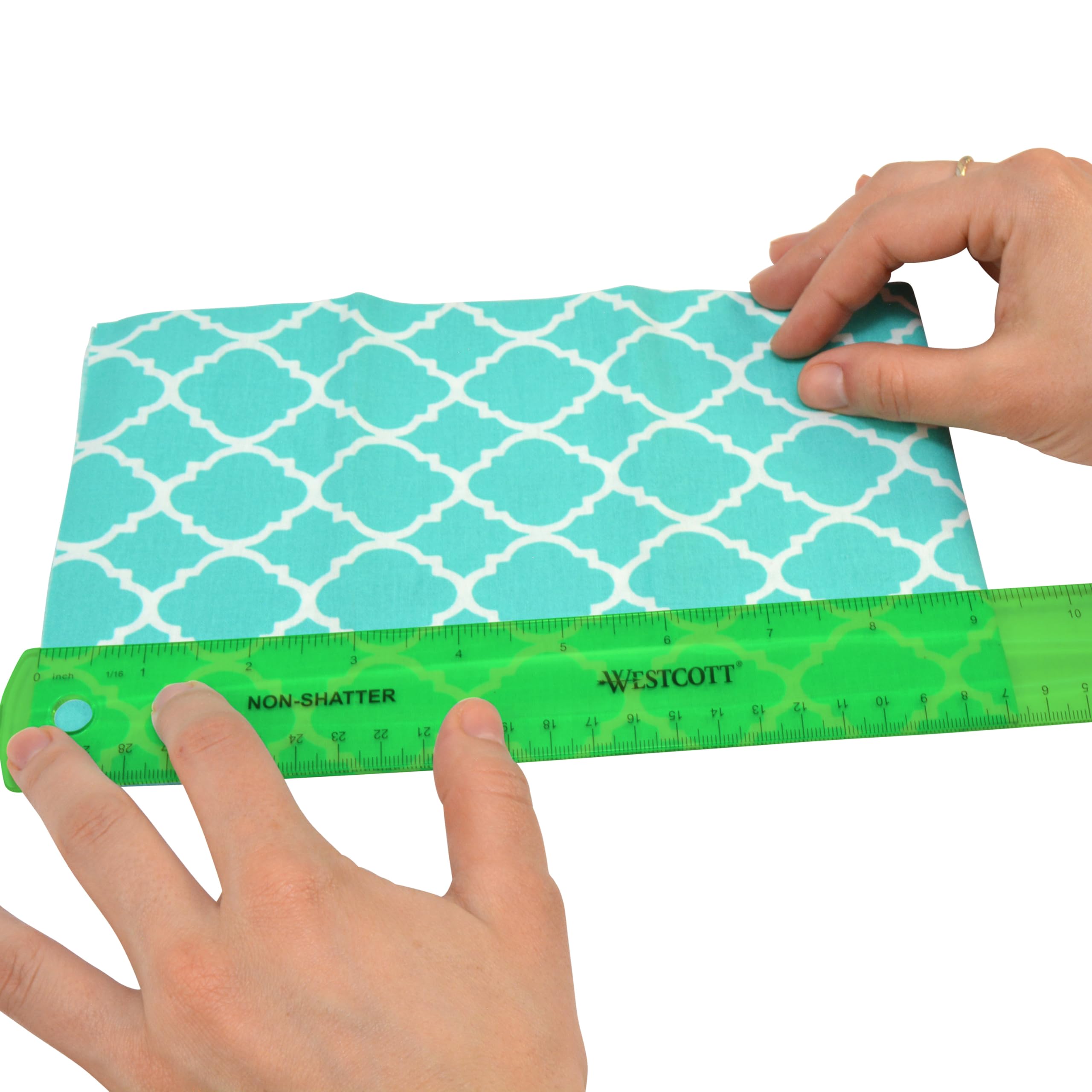 Westcott Shatterproof Ruler, 12-Inch, Green, 16012 - Image 3