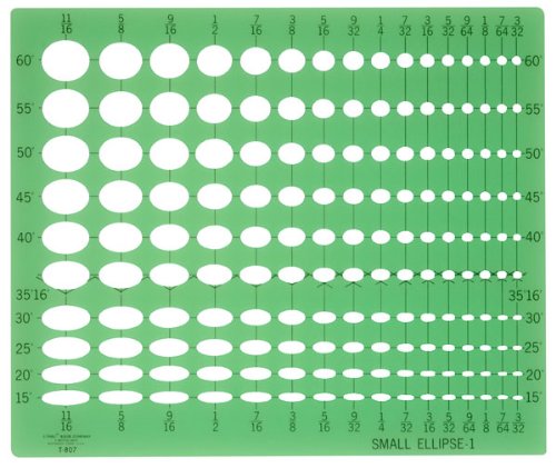 Westcott Small Ellipse Template #1 (T-807) - Image 3