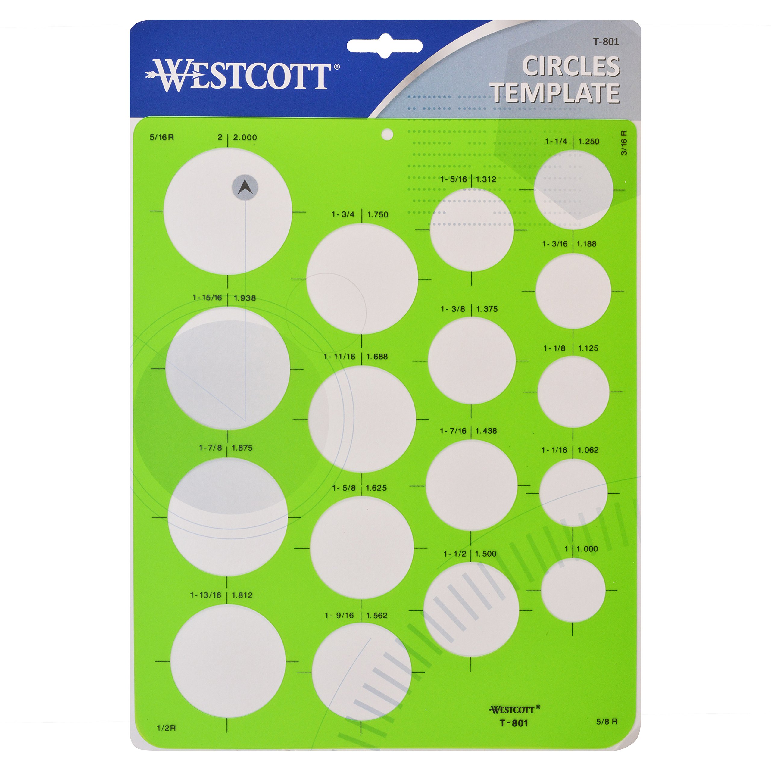 Westcott Technical Circles Drawing Template (T-801) - Image 3