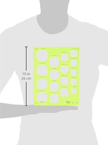Westcott Technical Circles Drawing Template (T-801) - Image 4