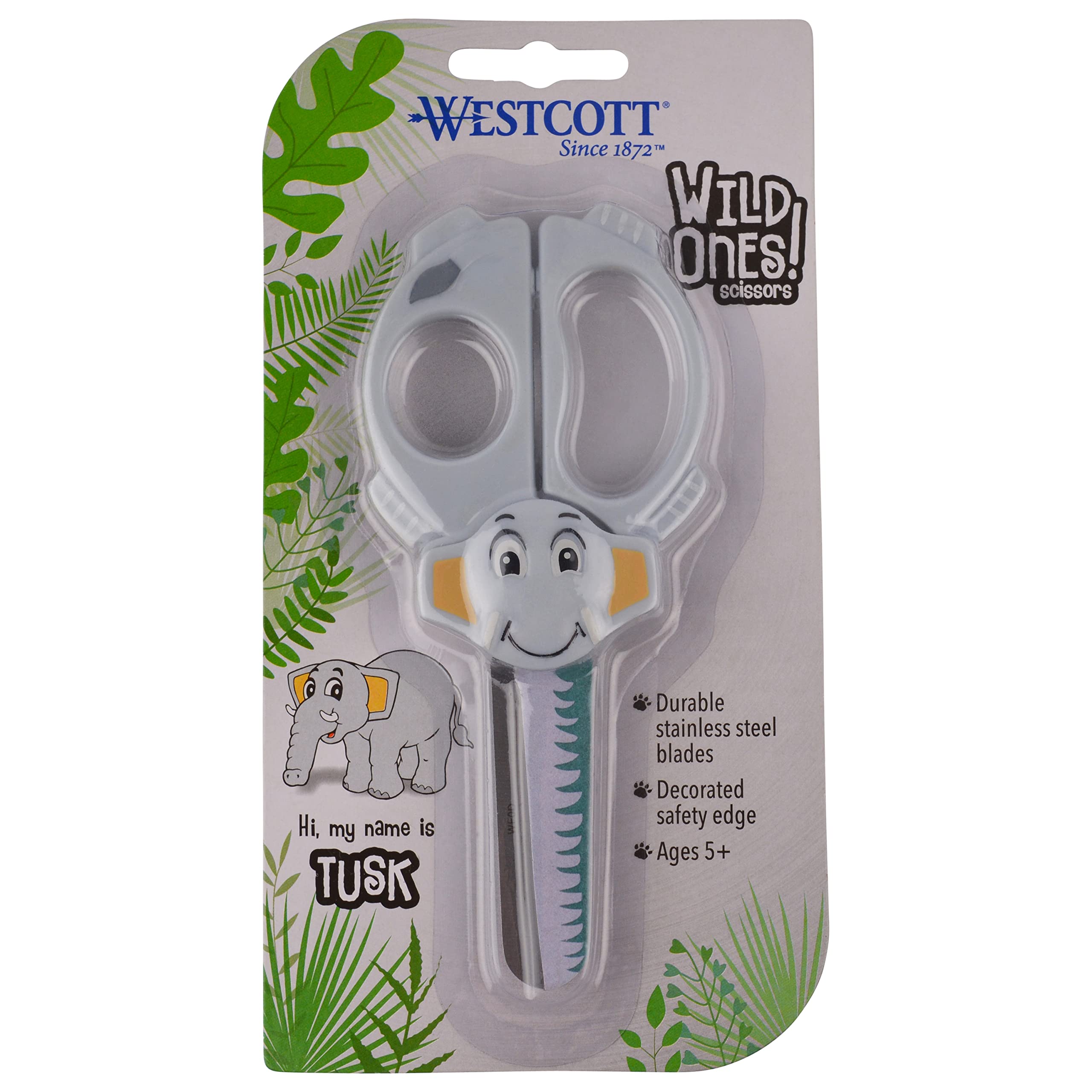 Westcott Wild Ones! 5" Kids Scissors, Blunt, Assorted Animal Designs, 6pk - Image 12