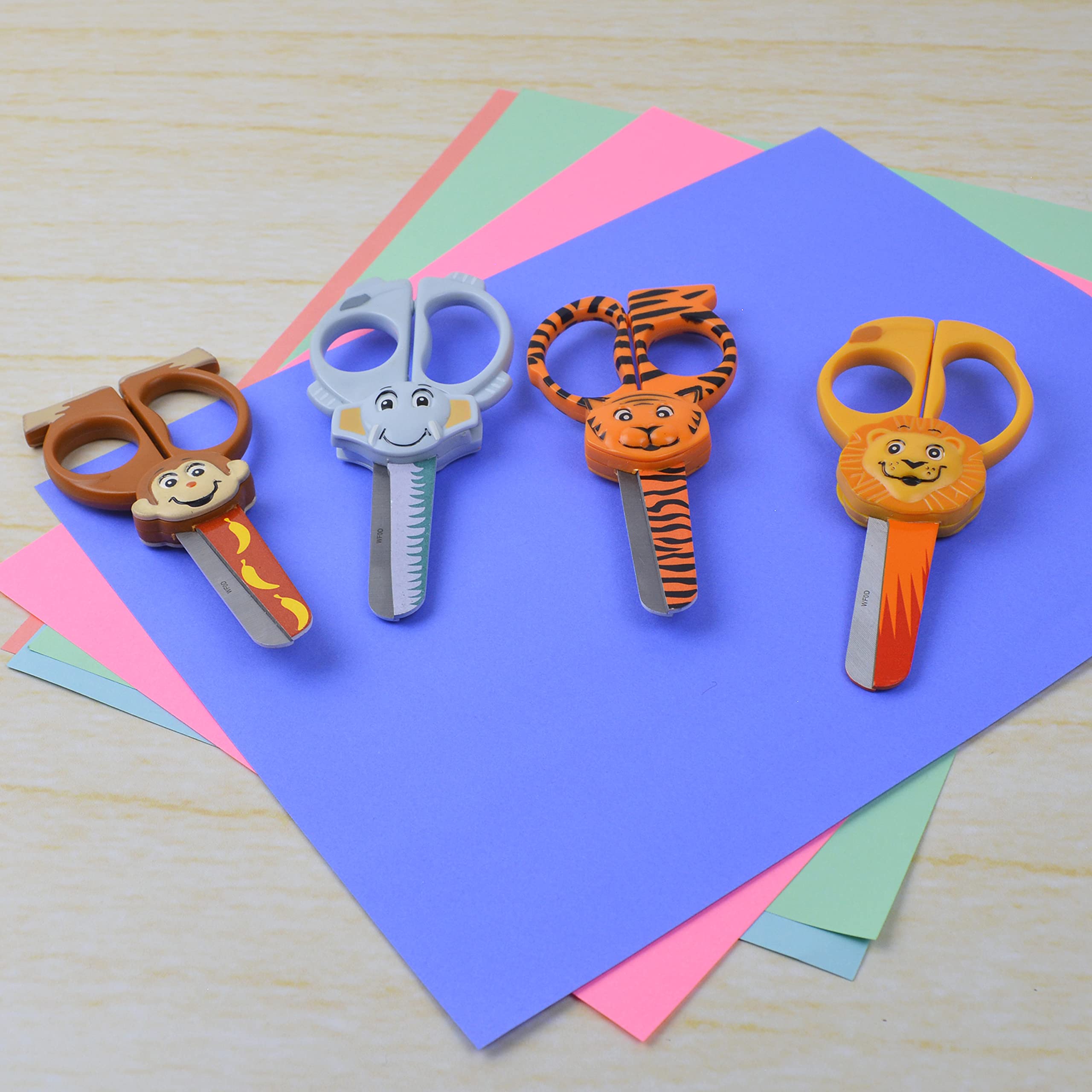 Westcott Wild Ones! 5" Kids Scissors, Blunt, Assorted Animal Designs, 6pk - Image 16