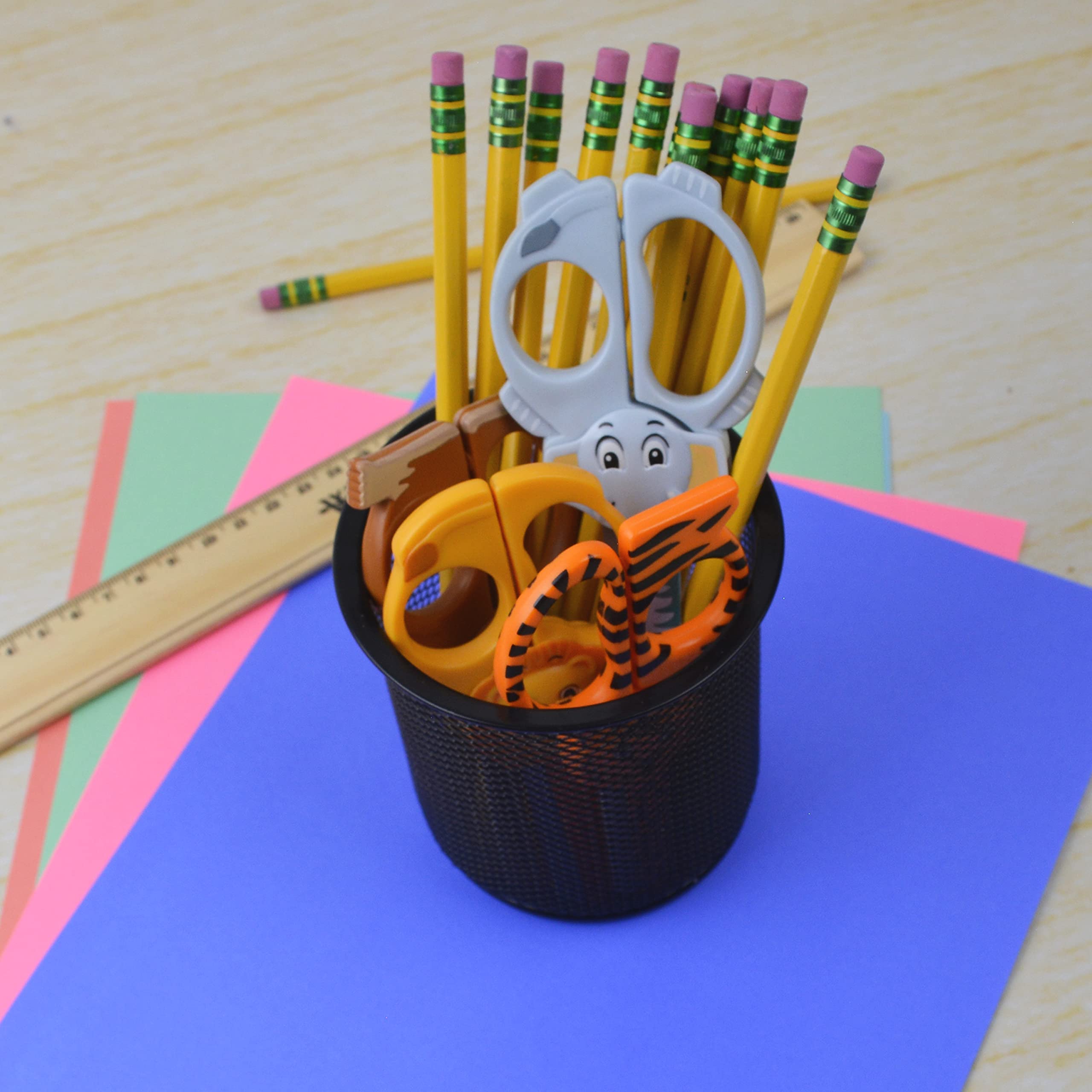 Westcott Wild Ones! 5" Kids Scissors, Blunt, Assorted Animal Designs, 6pk - Image 17