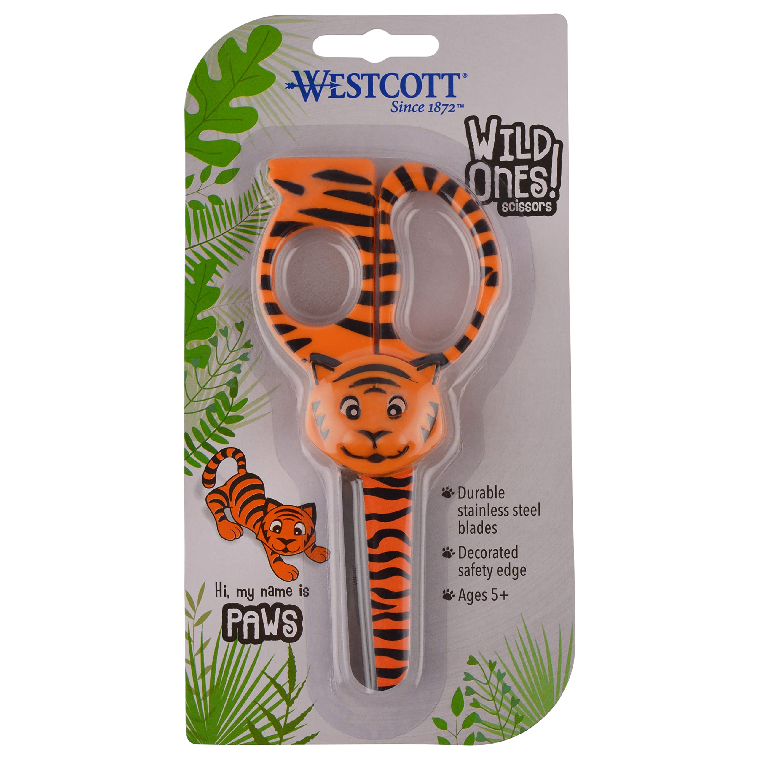 Westcott Wild Ones! 5" Kids Scissors, Blunt, Assorted Animal Designs, 6pk - Image 6