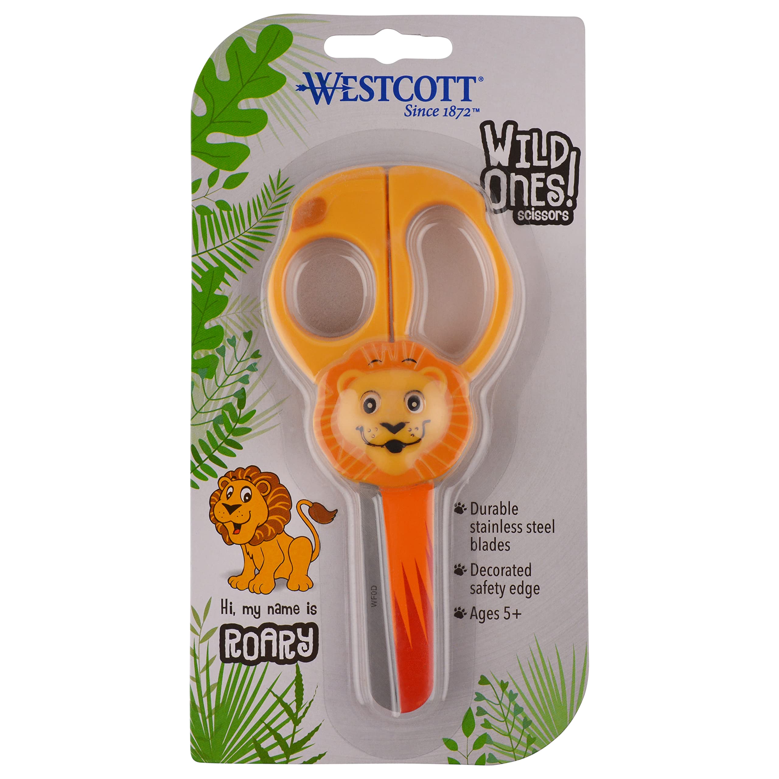 Westcott Wild Ones! 5" Kids Scissors, Blunt, Assorted Animal Designs, 6pk - Image 9